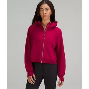 Lululemon Scuba Oversized Full Zip sz-XS/S in Pomegranate